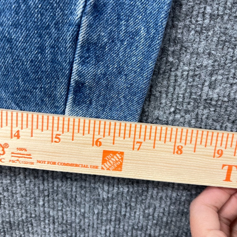 Vintage Bugle Boy Gold Crest Jeans Mens Blue Denim Taper Fit Classic Y2K - 30X30 - Picture 6 of 14